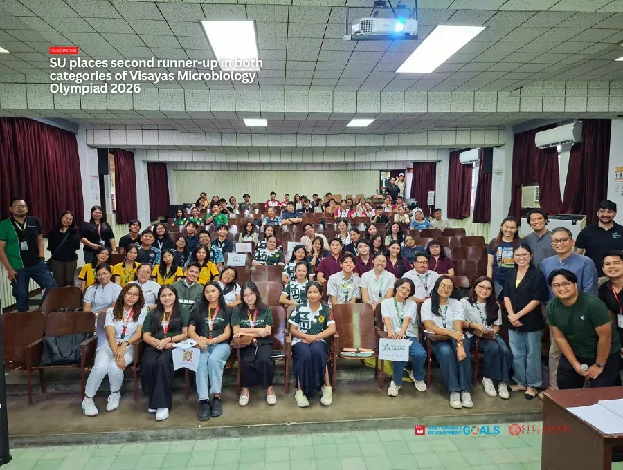 Participants, coaches, and organizers from the participating schools gather for a photo at the close of the Microbiology Olympiad 2026.