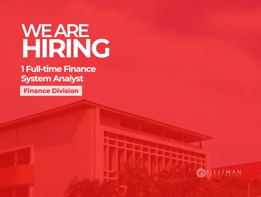 Silliman University Finance Division is hiring a full-time Finance System Analyst — Photo 1