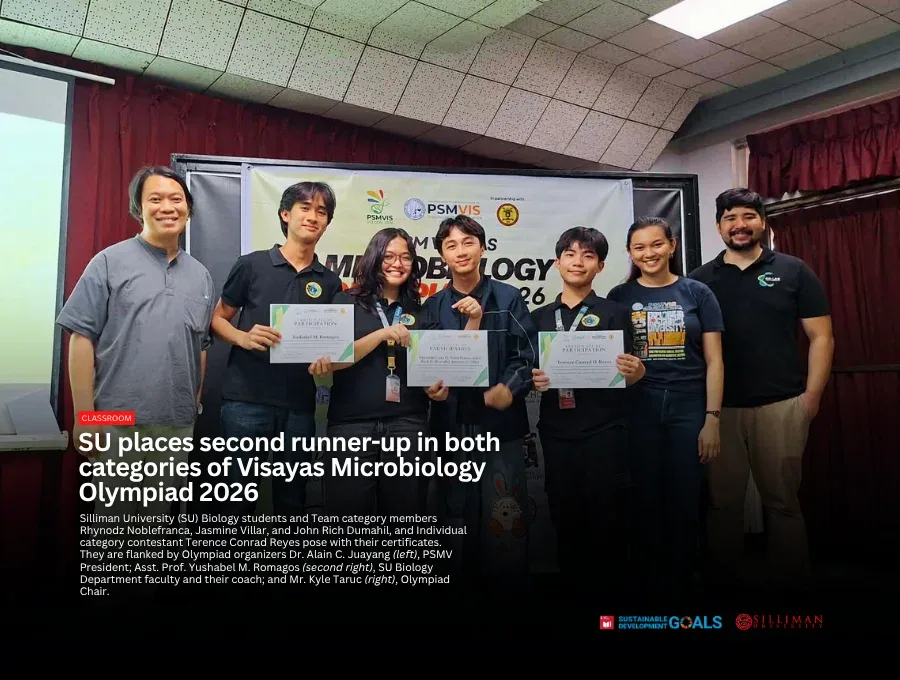 SU places second runner-up in both categories of Visayas Microbiology Olympiad 2026 — Photo 1