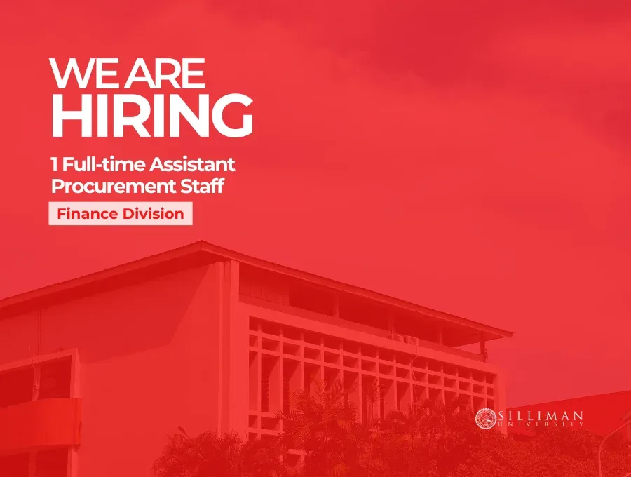 Silliman University Finance Division is hiring a full-time Assistant Procurement Staff — Photo 1