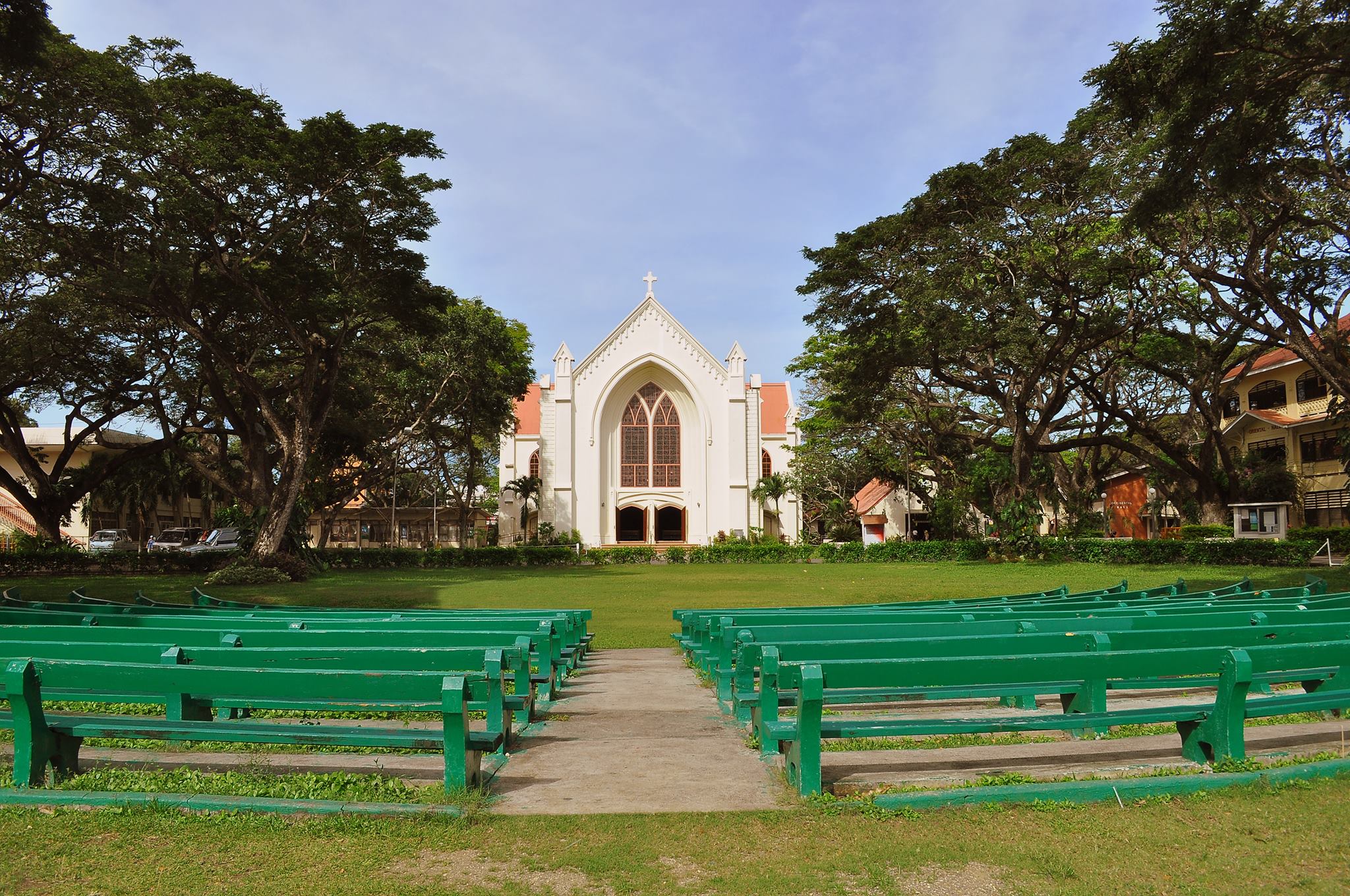 Silliman University Church seen across the lawn