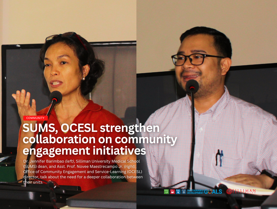 The Silliman University Medical School (SUMS) is set to strengthen its community engagement and service-learning initiatives following a collaborative meeting and initial action planning session with the Office of Community Engagement and Service-Learning (OCESL), on February 12, 2026, at the SUMS Faculty Room.