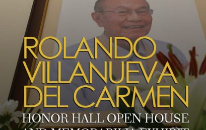 Rolando Villanueva Del Carmen Honor Hall Open House and Memorabilia Exhibit
