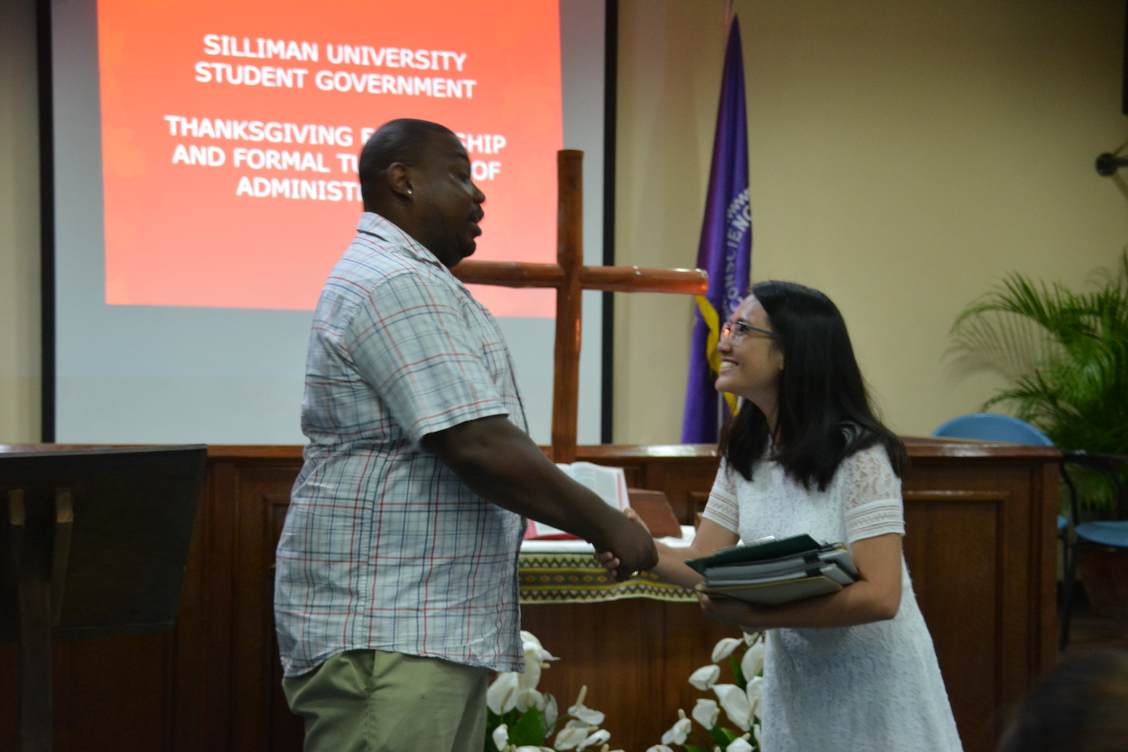 SU student government holds turnover rites for 2019 officials