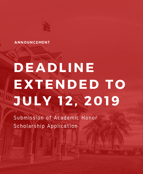 Deadline Extended for Submission of Application for Academic