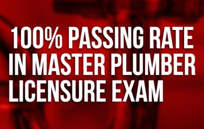 100% passing rate for SU Master Plumbers’ licensure exam  