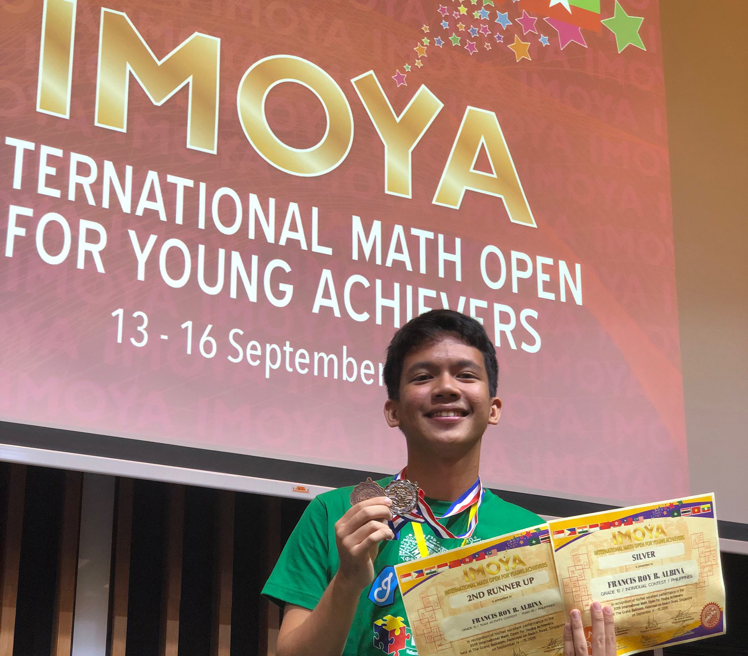 SHS student bags silver, bronze in int’l math contest