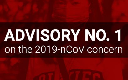 ADVISORY NO. 1 on the 2019-nCoV concern