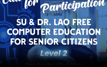 SU & Dr. Lao Free Computer Education for Senior Citizens Level 2