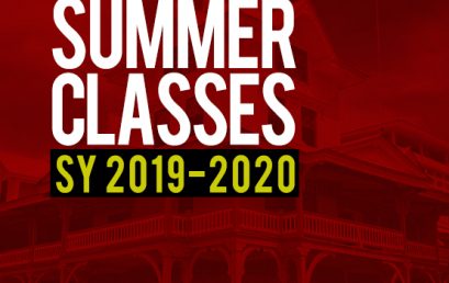 Announcement: Online Summer Classes for SY 2019-2020