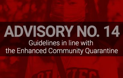 ADVISORY NO. 14: Guidelines in line with the Enhanced Community Quarantine