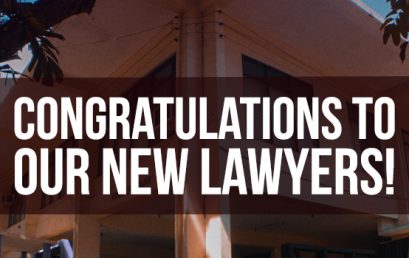 CONGRATULATIONS to our new LAWYERS!