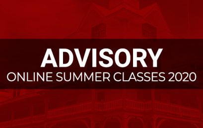 ADVISORY: ONLINE SUMMER CLASSES 2020