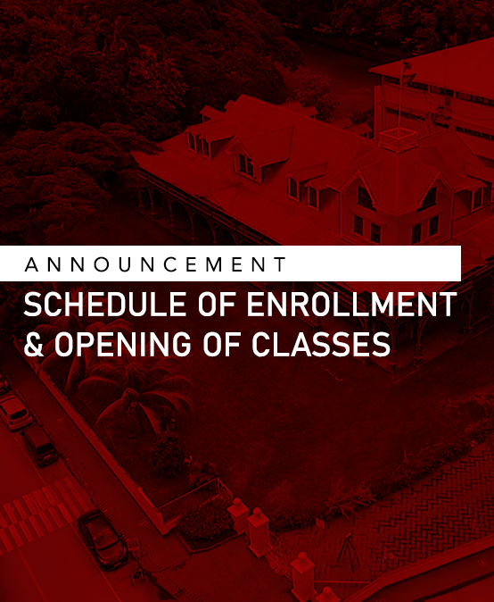 Announcement: Enrollment and Opening of Classes for Academic Year 2020-2021