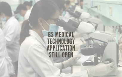ANNOUNCEMENT: The BS in Medical Technology is still open for application