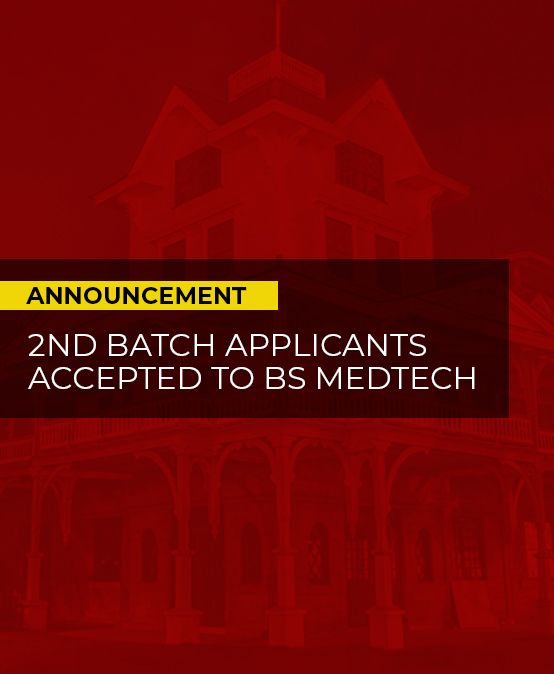 Announcement: 2nd Batch Applicants Accepted to BS MedTech