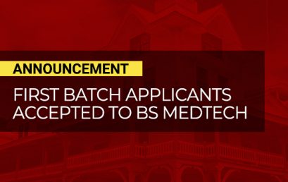 Announcement: First Batch Applicants Accepted to BS MedTech
