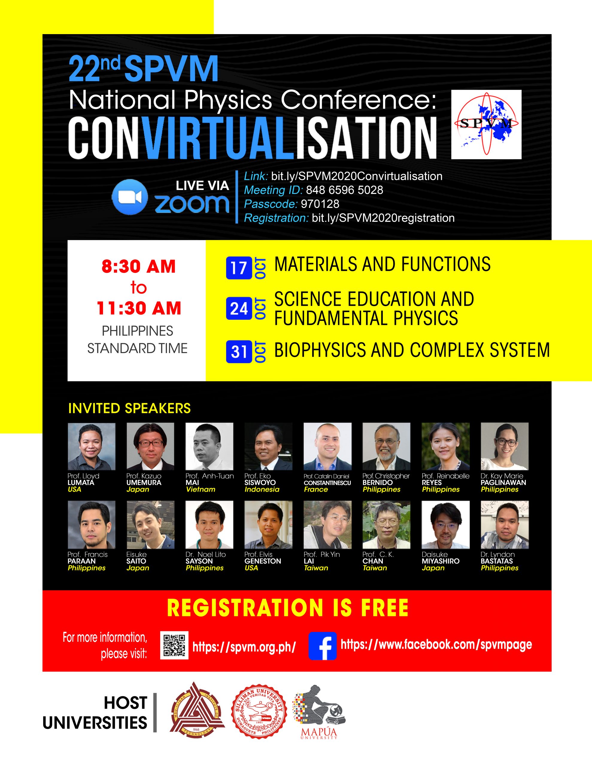 22nd SPVM National Physics Conference: ConVIRTUALisation