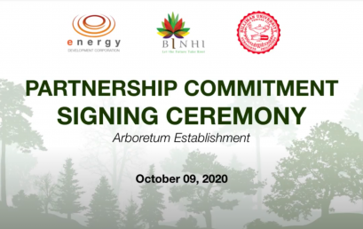 SU – EDC Partnership Commitment Signing Ceremony for Arboretum Establishment