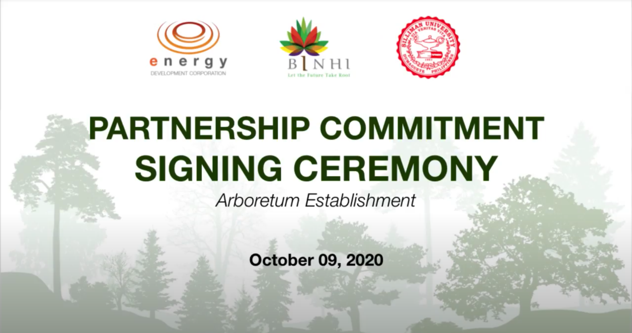SU – EDC Partnership Commitment Signing Ceremony for Arboretum Establishment