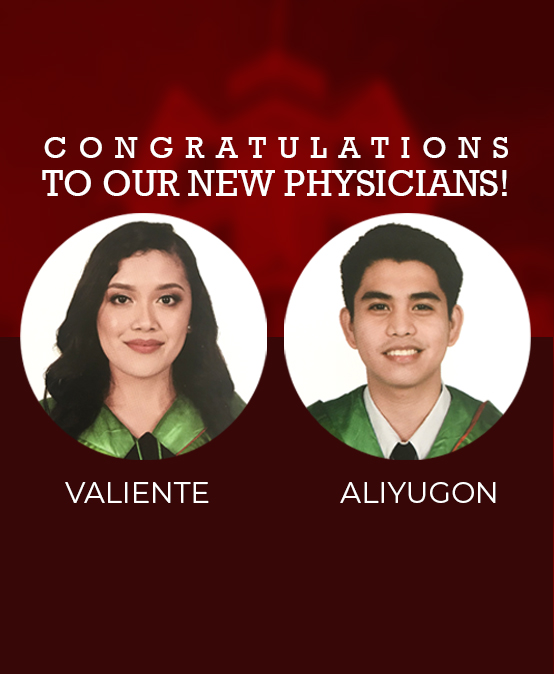Congratulations to our new Physicians!