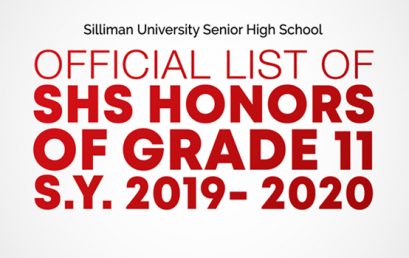 Senior High School Honors for Grade 11 School Year 2019-2020