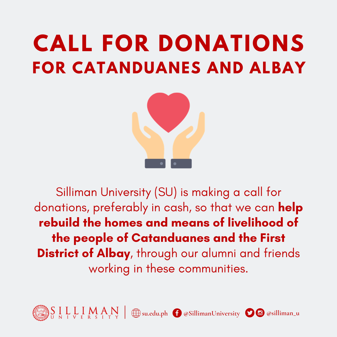 CALL FOR DONATIONS FOR CATANDUANES AND ALBAY