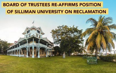 Board of Trustees Re-Affirms Position of Silliman University on Reclamation