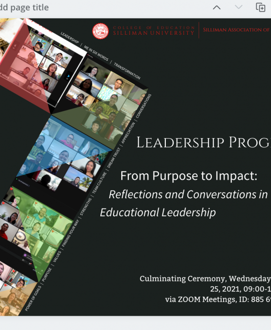 From Purpose to Impact: Reflections and Conversations in Educational Leadership