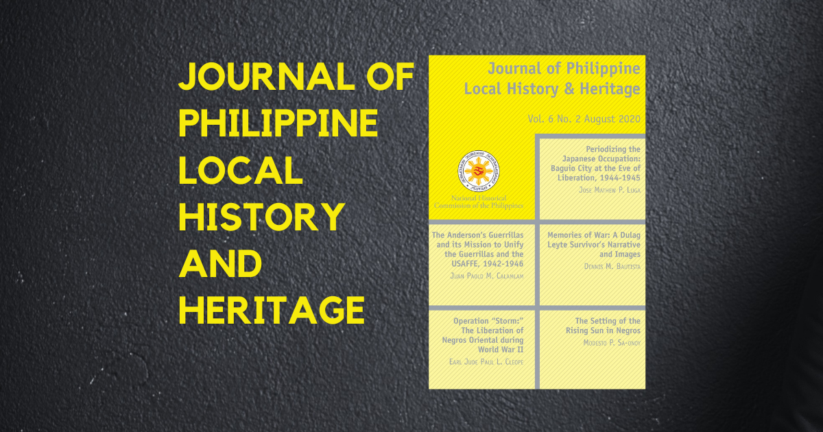 VPAA’s paper on NegOr during WW2 gets published by NHCP