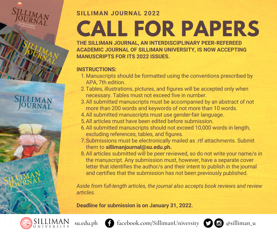 Call for Papers Silliman University