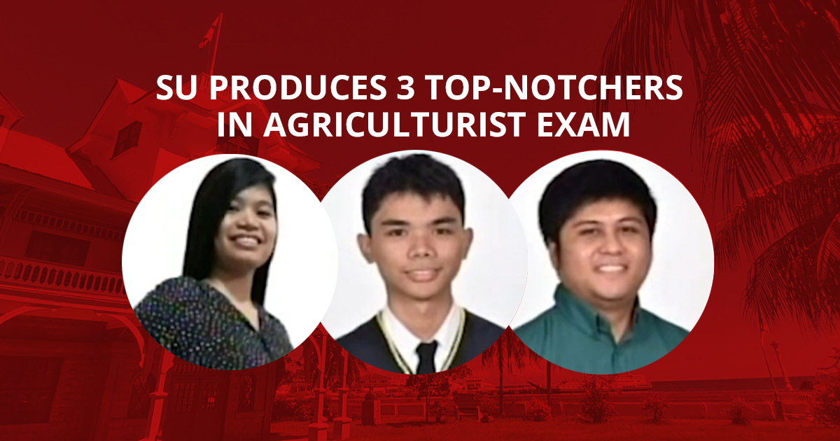 SU produces 3 top-notchers in Agriculturist exam
