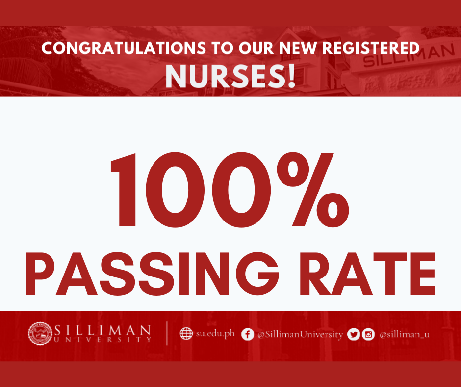 SU produces 3 top-notchers, gets 100% passing rate in Nursing exam