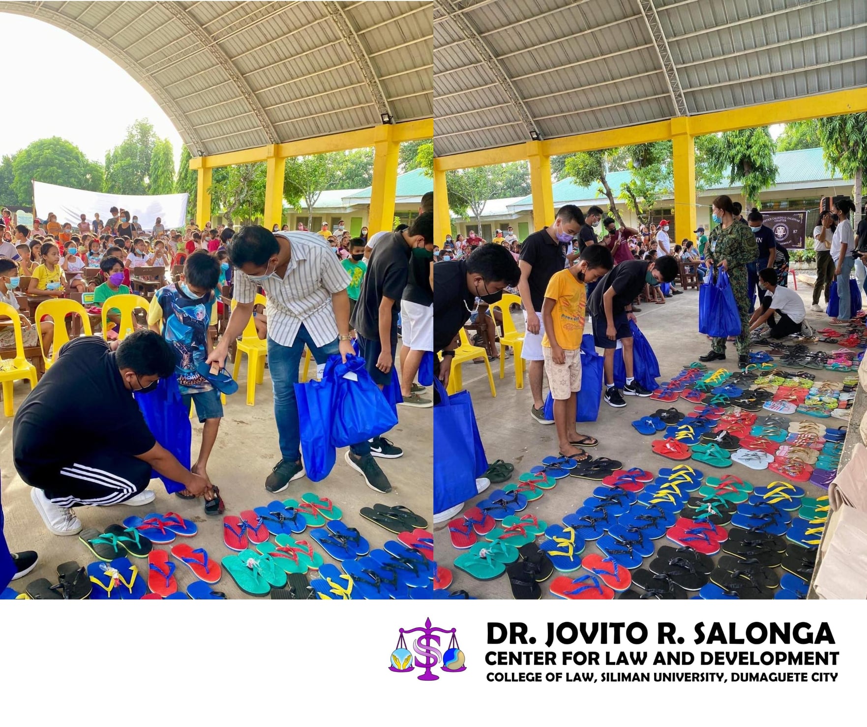 Salonga Center distributes gifts to children in Antique