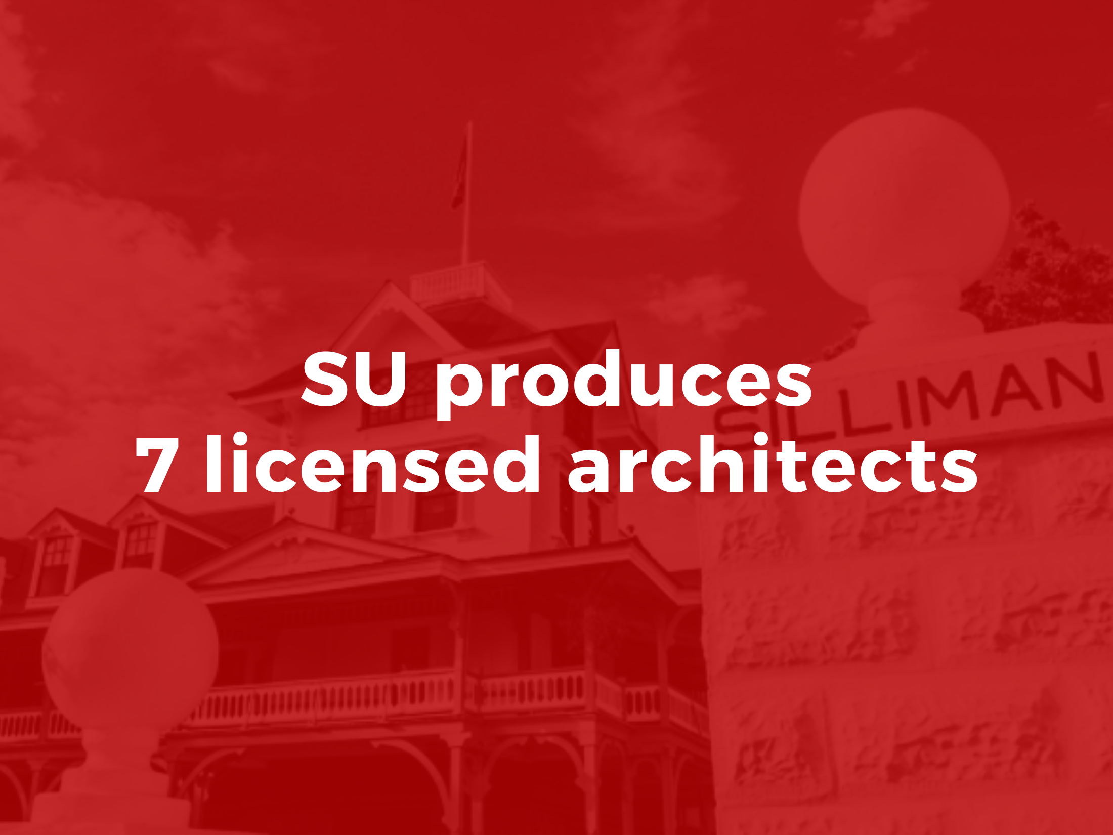 SU produces 7 licensed architects