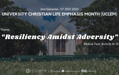 University Christian Life Emphasis Month (UCLEM) Calendar of Activities for the 2nd Semester, SY 2021-2022