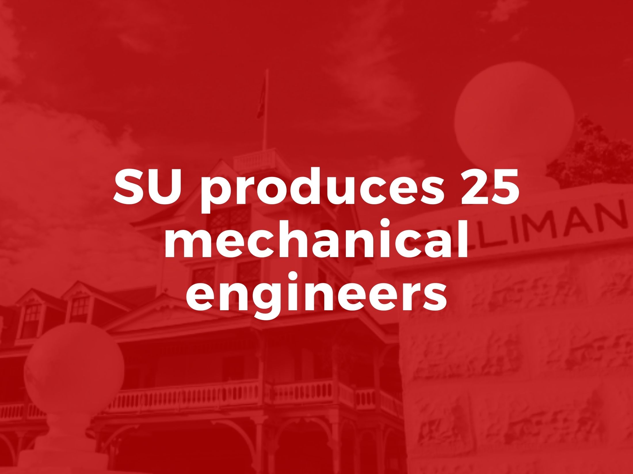 SU produces 25 mechanical engineers