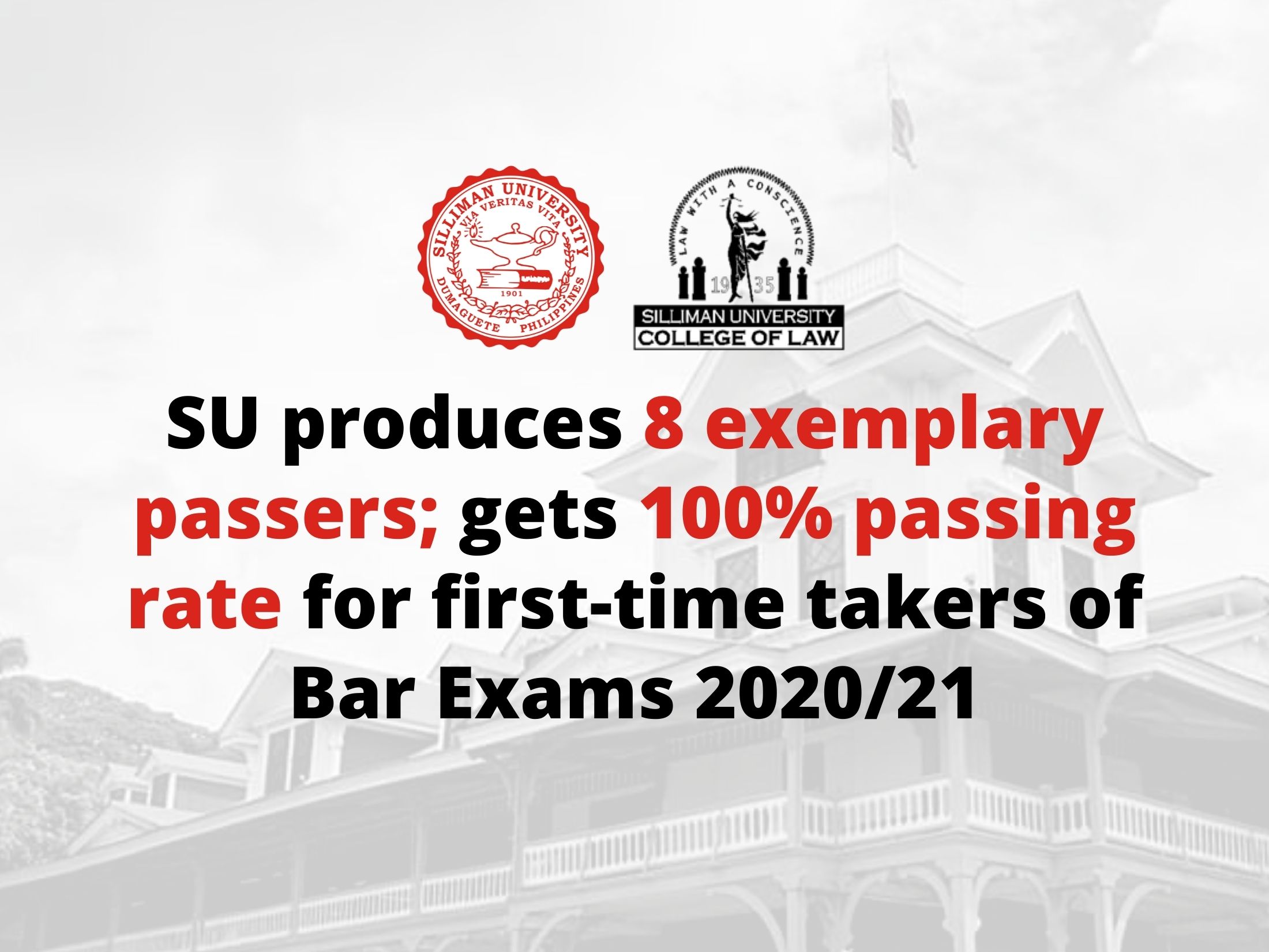 SU produces 8 exemplary passers; gets 100% passing rate for first-time takers of Bar Exams 2020/21