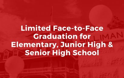 Announcement: Limited Face-to-Face Graduation for Elementary, Junior High & Senior High School
