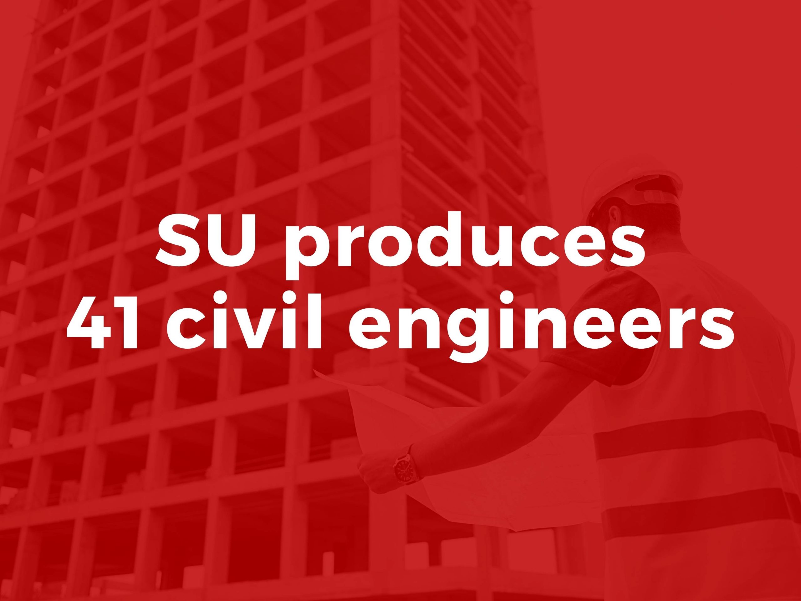 SU produces 41 civil engineers