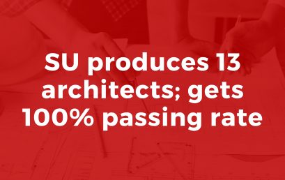 SU produces 13 architects; gets 100% passing rate