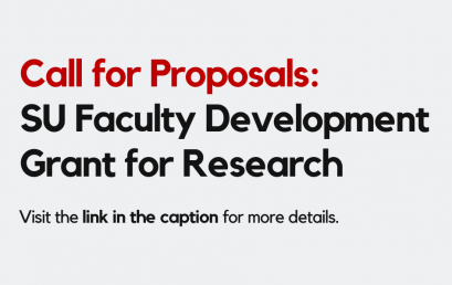 Call for Proposals: SU Faculty Development Grant for Research