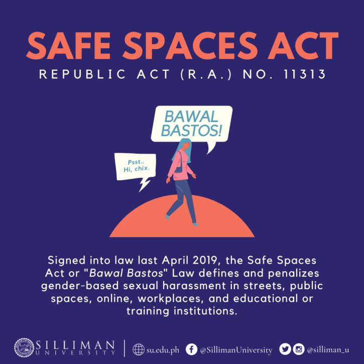 Republic Act 11313 (Safe Spaces Act) Silliman University