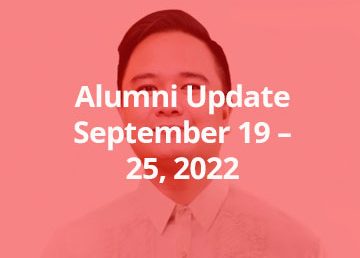 Alumni Update September 19 – 25, 2022