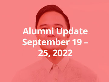 Alumni Update September 19 – 25, 2022