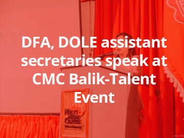 DFA, DOLE assistant secretaries speak at CMC Balik-Talent Event