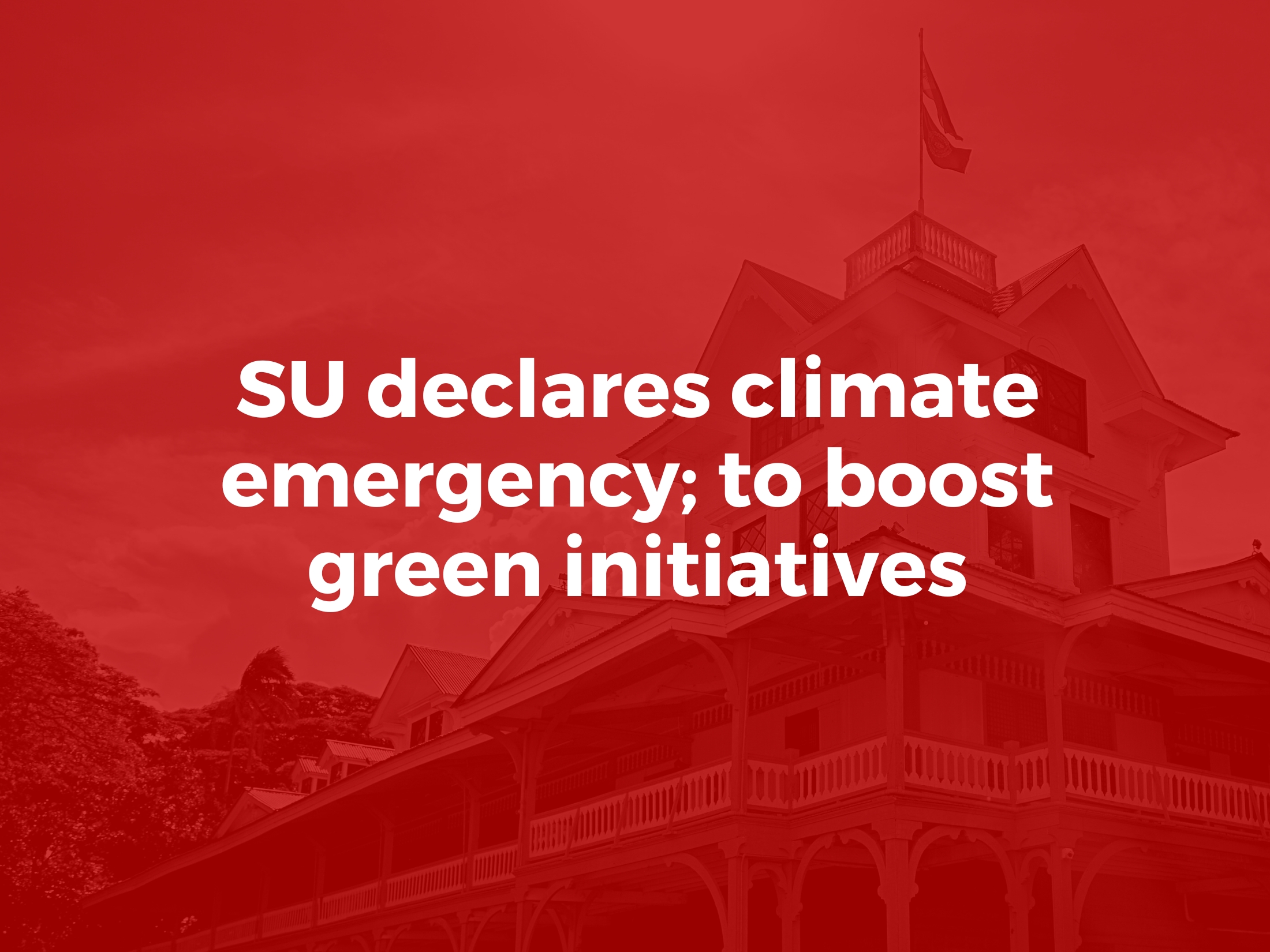 SU declares climate emergency; to boost green initiatives