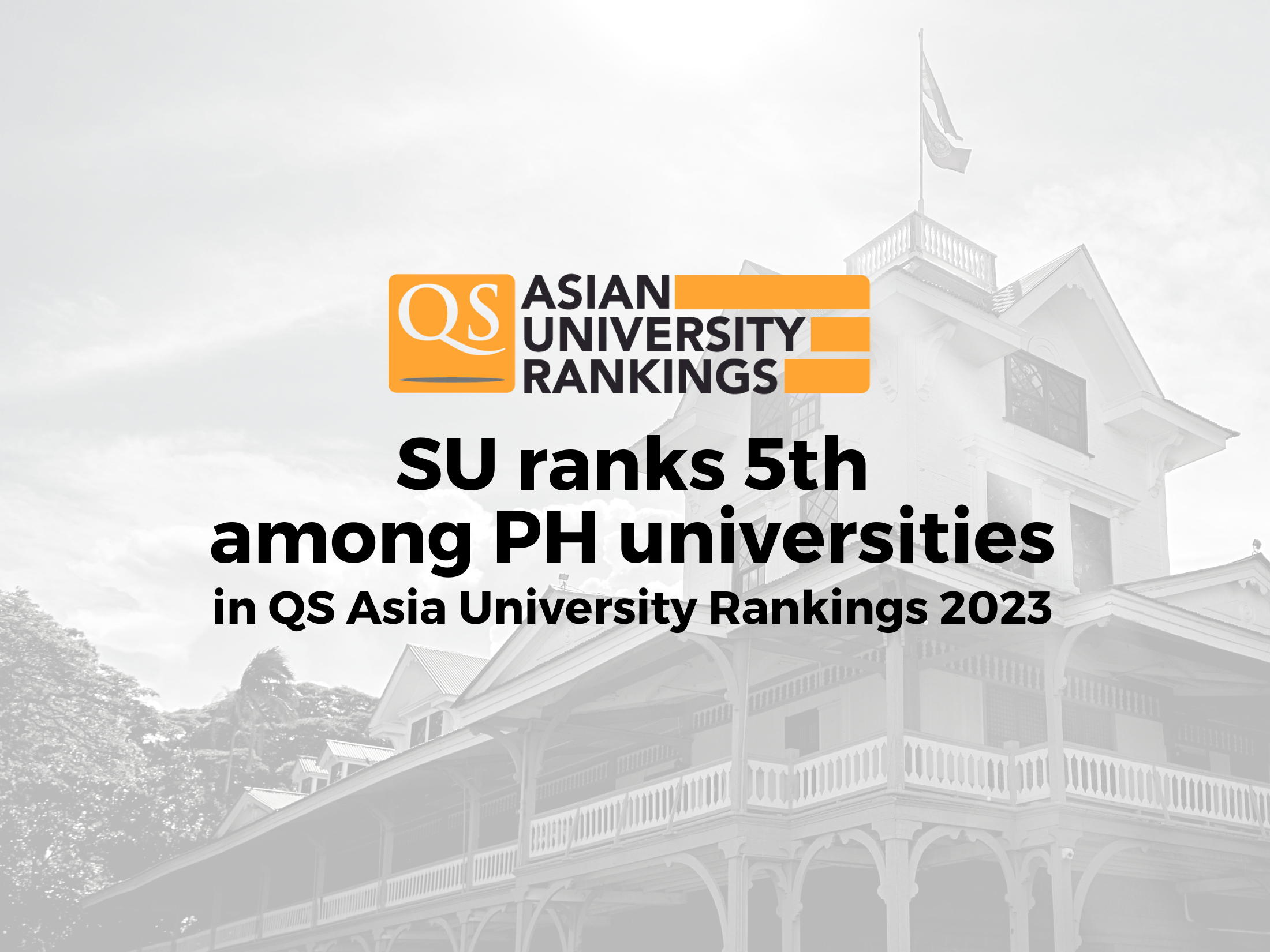 SU ranks 5th among PH universities in QS Asia University Rankings 2023