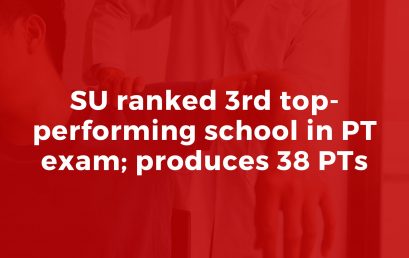 SU ranked 3rd top-performing school in PT exam; produces 38 PTs