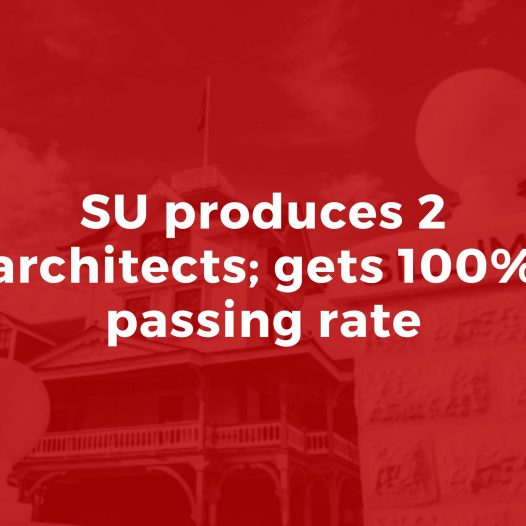 SU produces 2 architects; gets 100% passing rate
